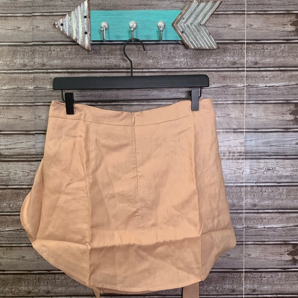 Listicle Blush Faux Wrap Skirt - Picture 3 of 5